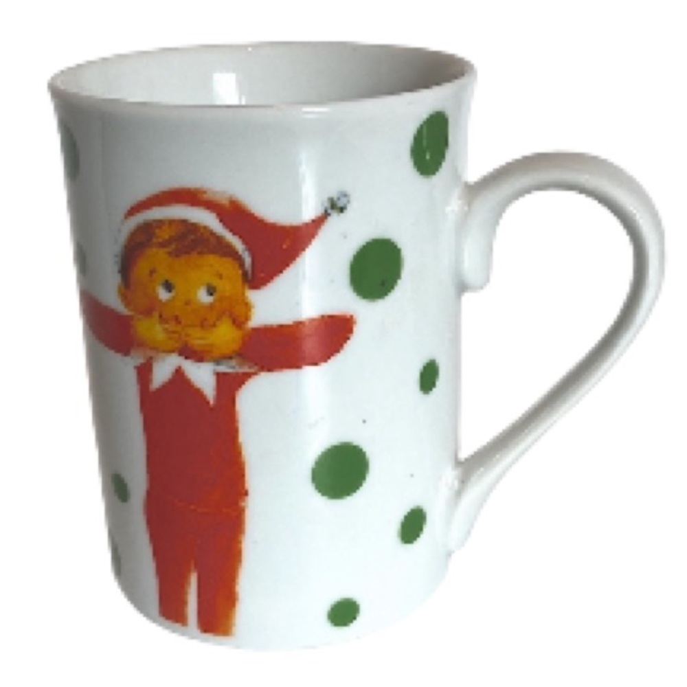 Pottery Barn The Elf on the Shelf Kids Ceramic Christmas Holiday Mug Cup 11 oz